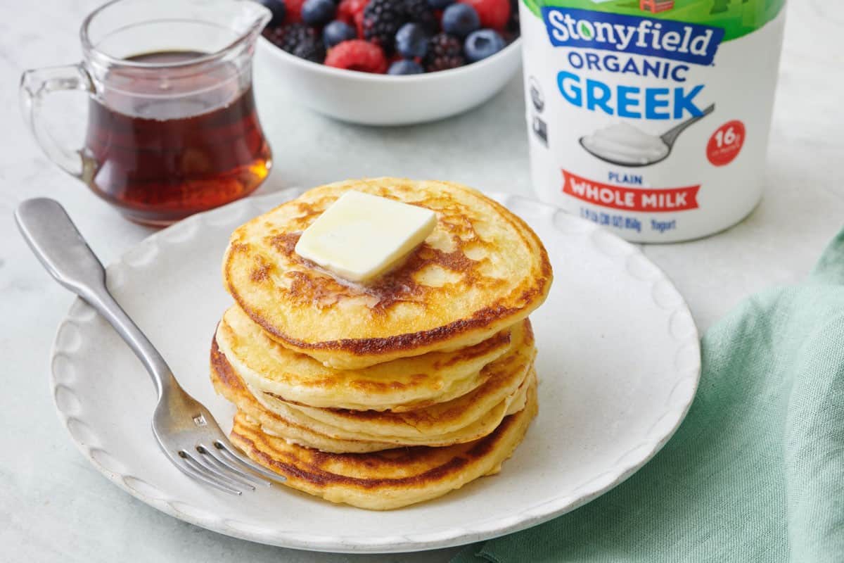 Greek Yogurt Pancakes.