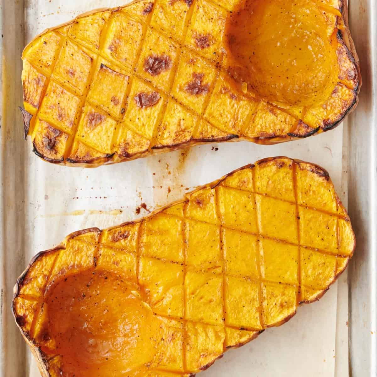 How to Roast Butternut Squash Halves - FeelGoodFoodie