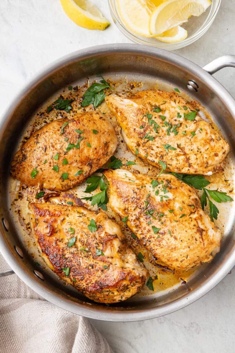 Fool-Proof Pan Seared Chicken Breasts - Feel Good Foodie