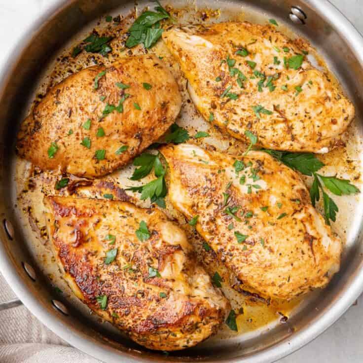 Fool-Proof Pan Seared Chicken Breasts - Feel Good Foodie