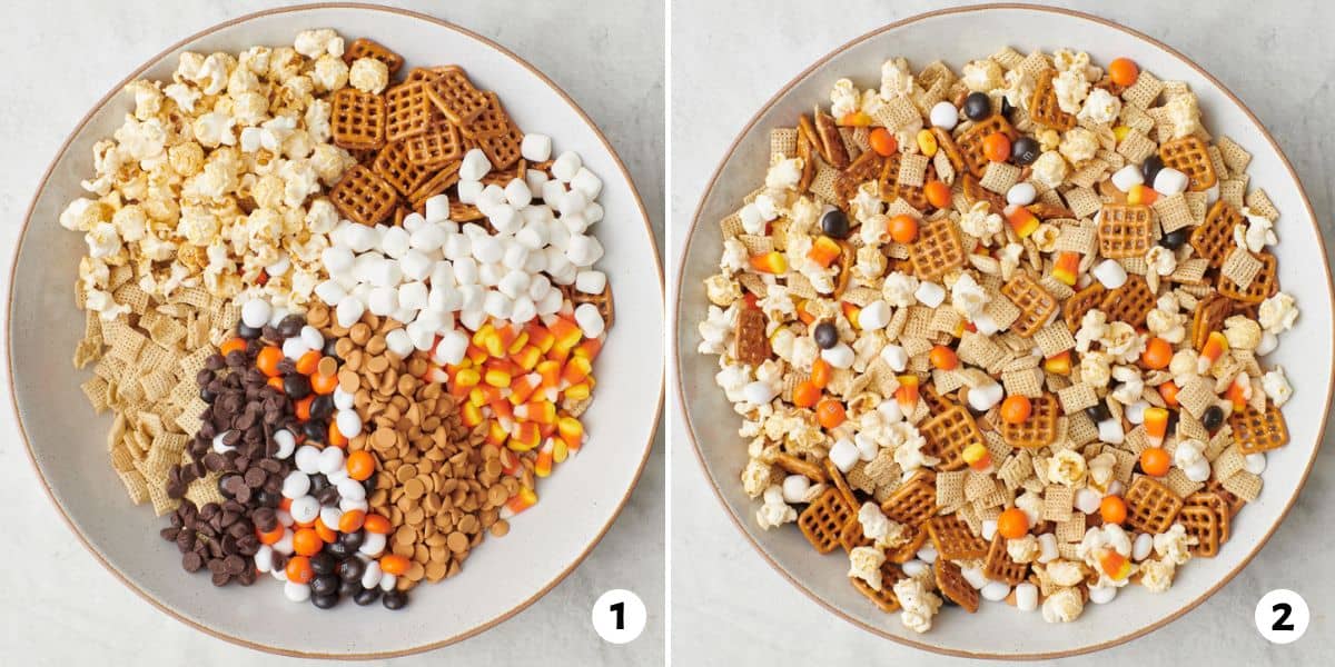 White Chocolate Halloween Snack Mix - Howe We Live