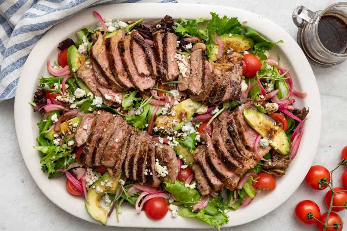 Steak Salad Recipe {Steakhouse Inspired!}