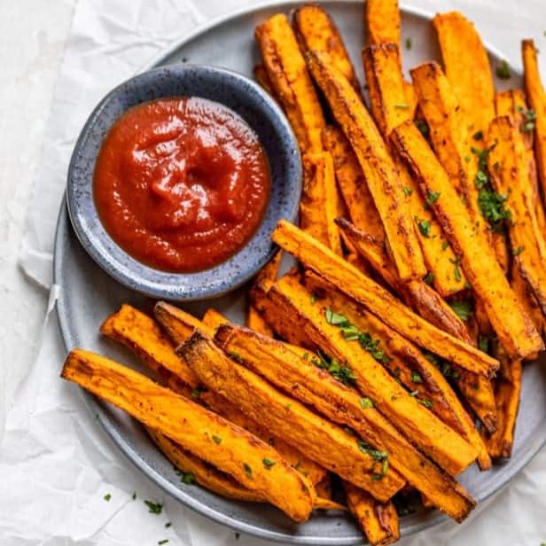 Air Fryer Sweet Potato Fries - FeelGoodFoodie