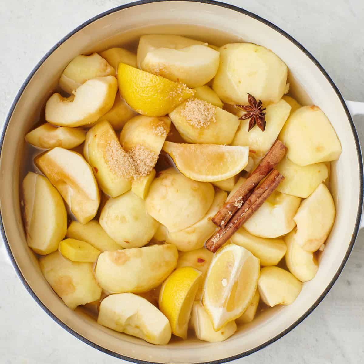 After water is added.