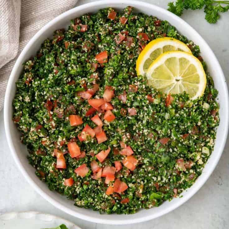 Lebanese Tabbouleh Salad - Feel Good Foodie