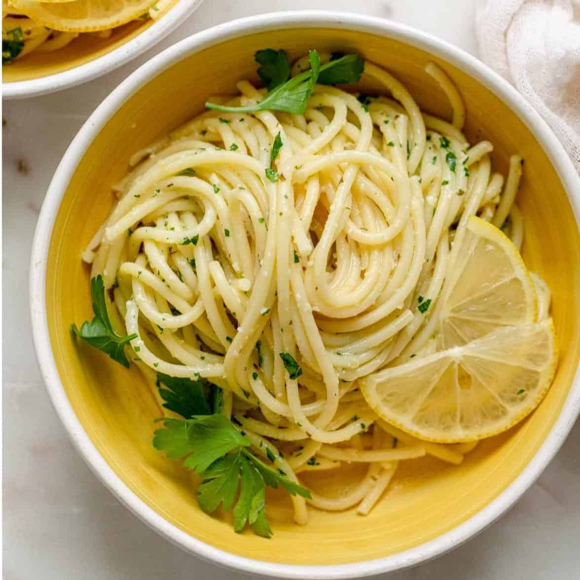 Lemon pasta.