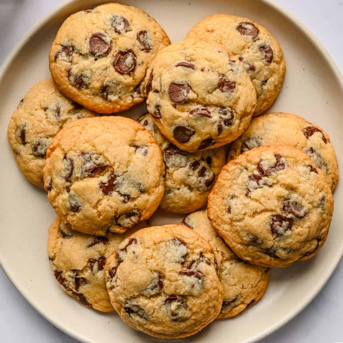 Tahini Chocolate Chip Cookies {Soft & Chewy!} - FeelGoodFoodie