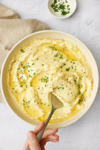 Greek Yogurt Mashed Potatoes - FeelGoodFoodie