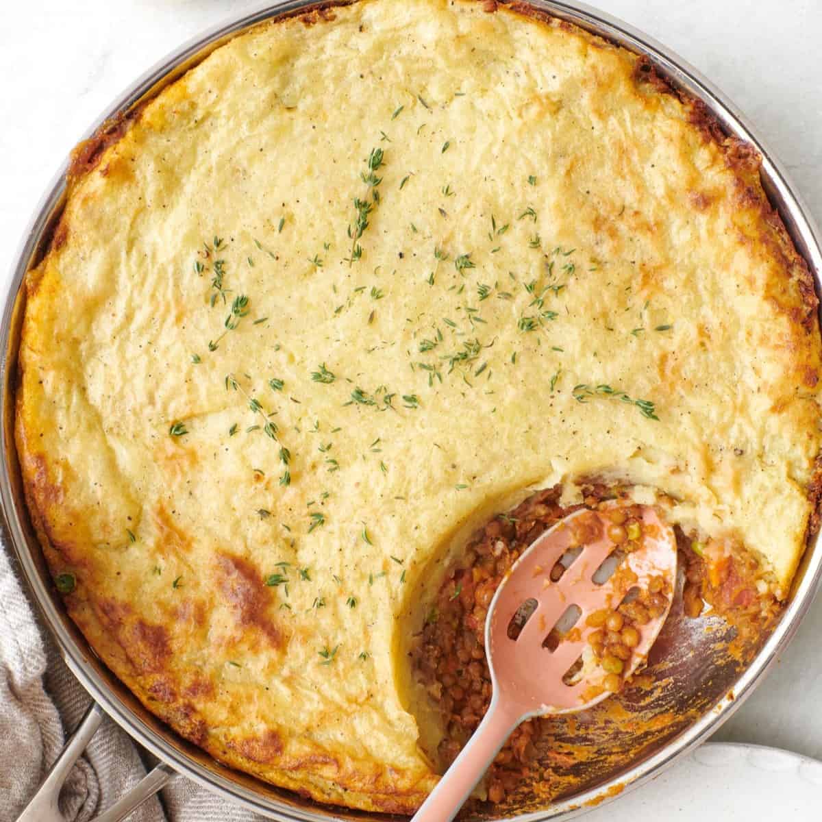 Lentil shepherd's pie.