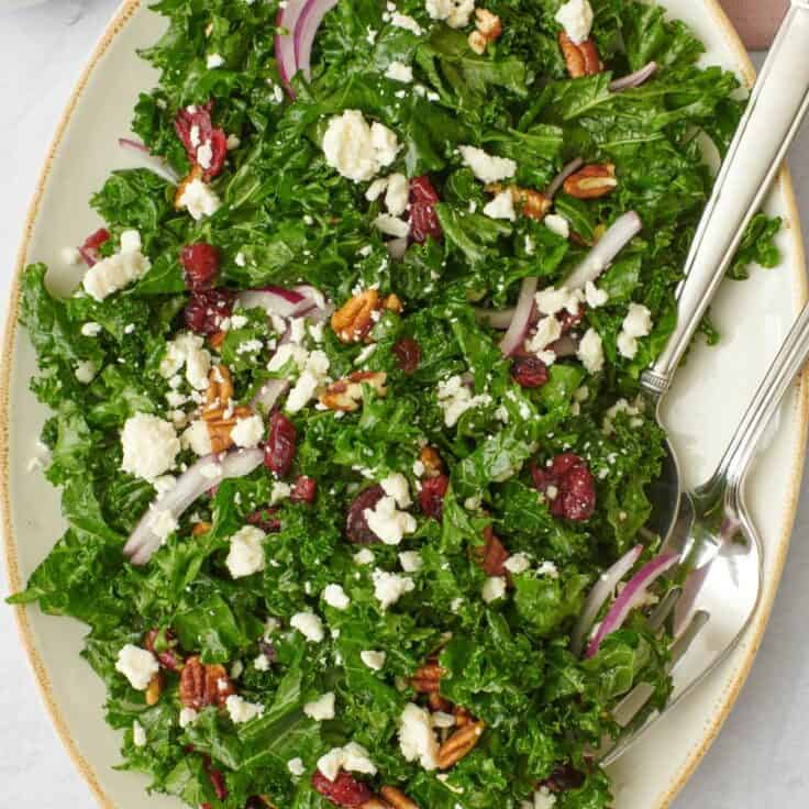 Massaged Kale Salad - Feel Good Foodie