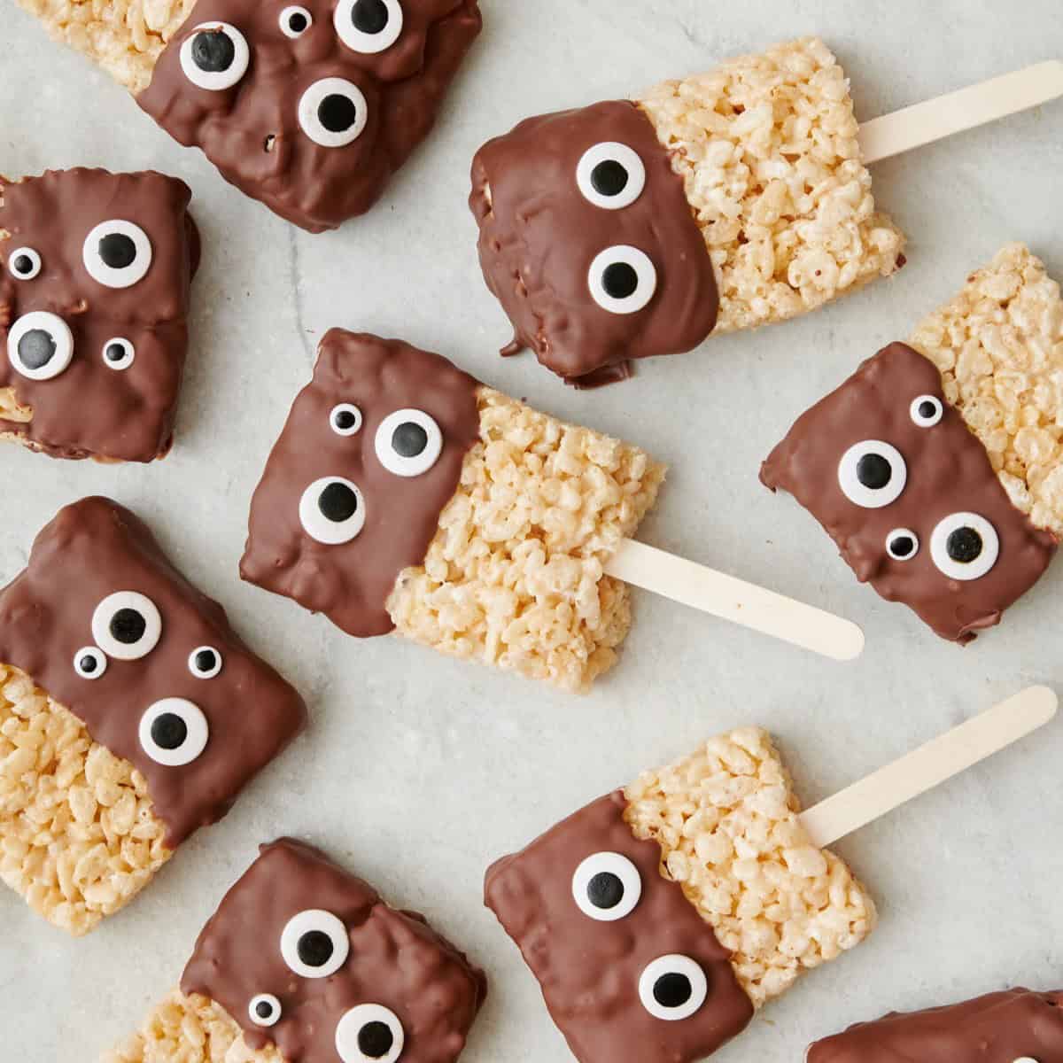 Monster Rice Krispie Treats.