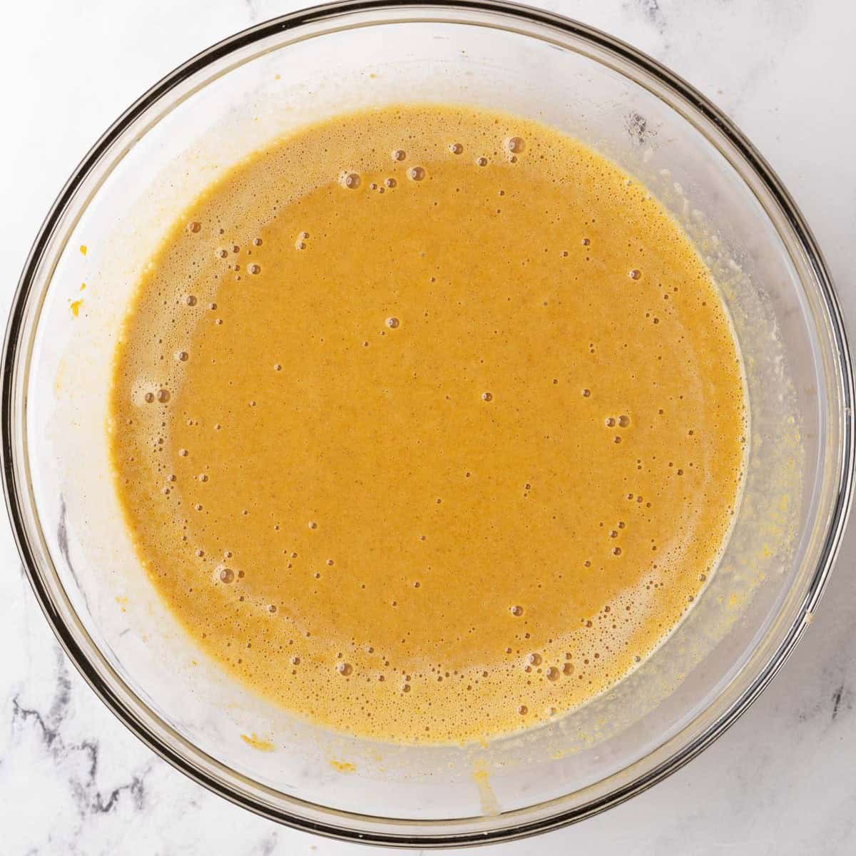 After everything is mixed.