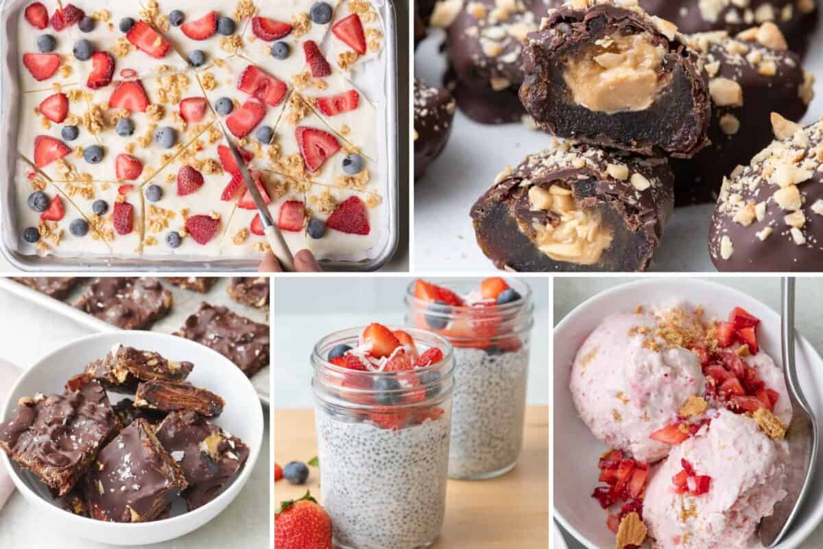 4 image collage of dessert recipes that went viral!