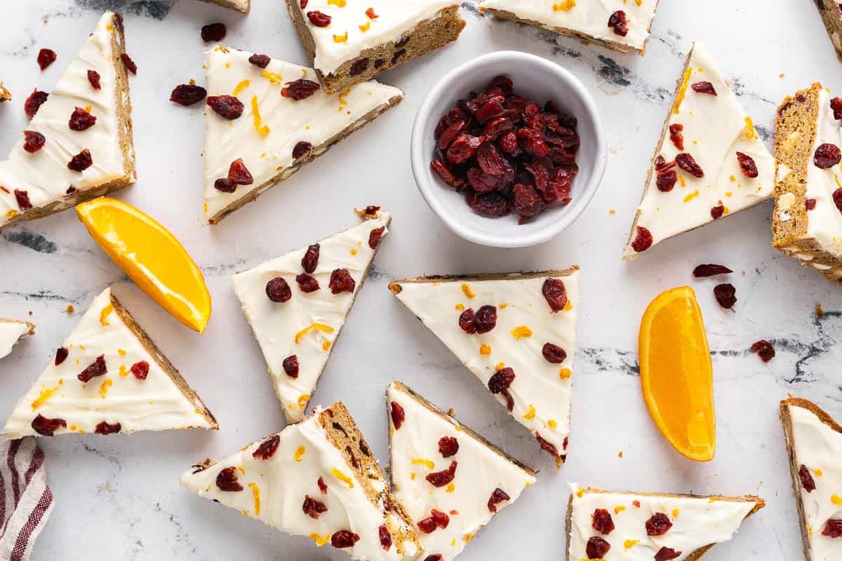 Cranberry Bliss Bars.