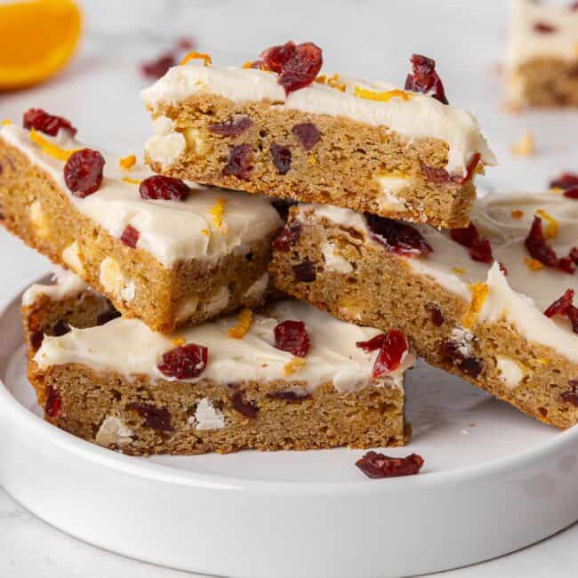 Cranberry bliss bars.