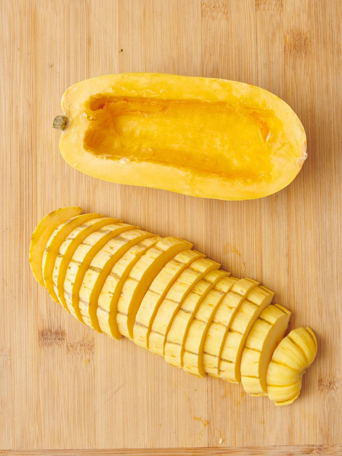 Squash after slicing.