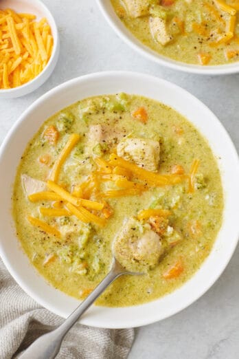 Creamy Chicken Broccoli Soup - Feel Good Foodie