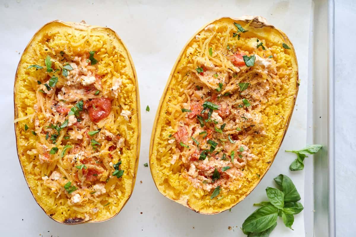 .Feta Spaghetti Squash