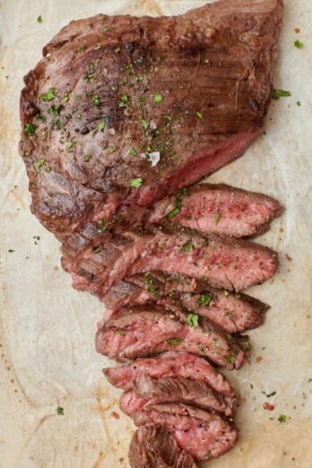 How to cook flank steak in the oven.