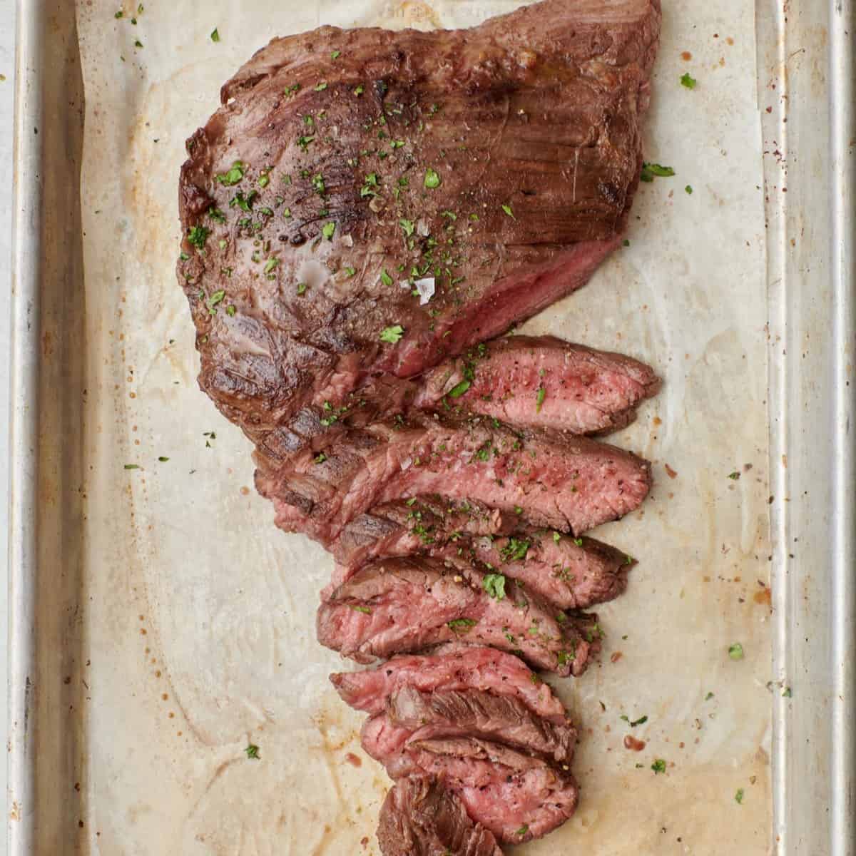 How to cook flank steak in the oven.