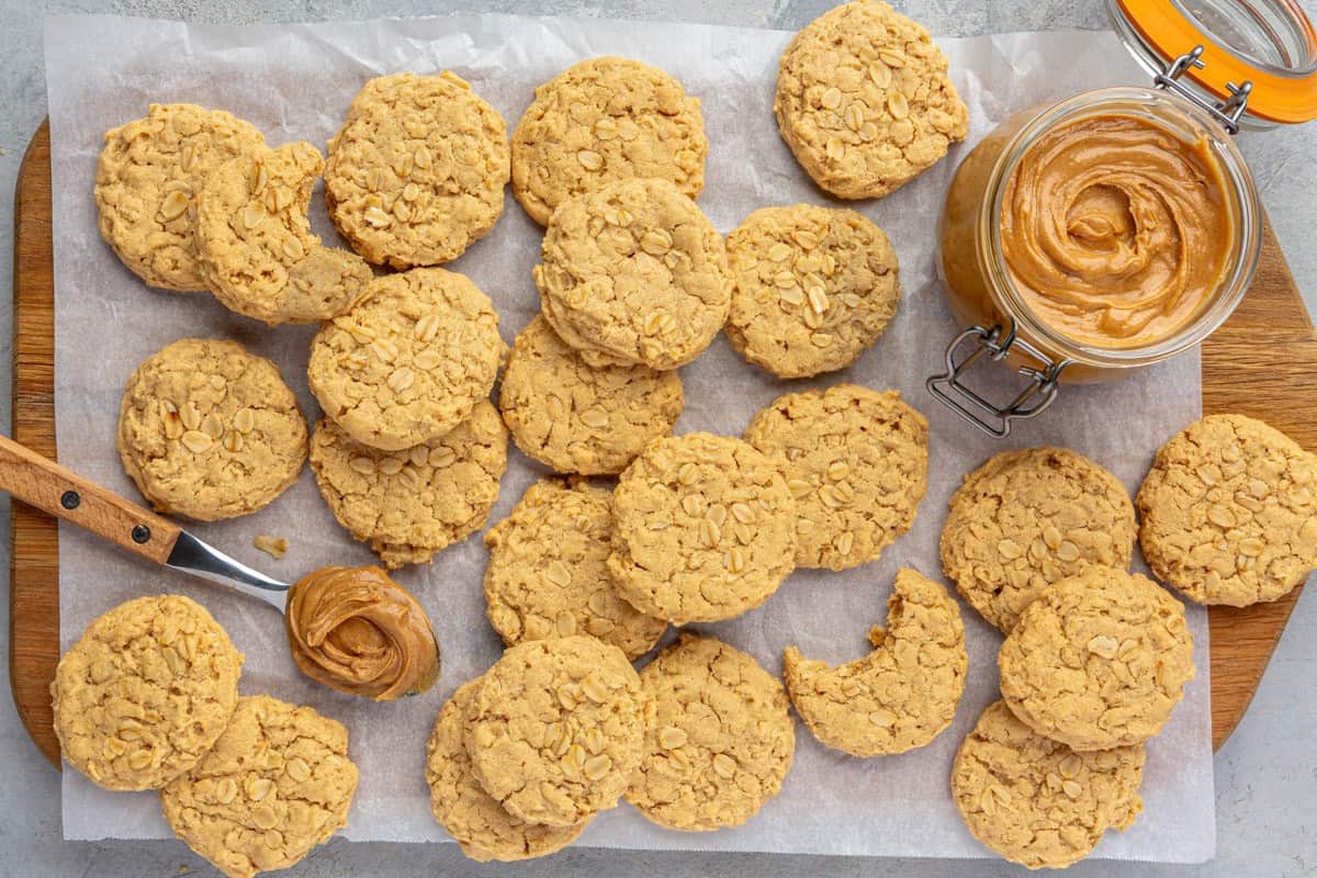Peanut Butter Oatmeal Cookies.