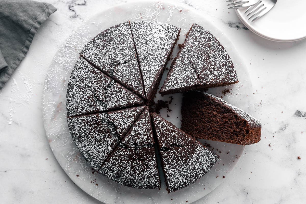 Chocolate Olive Oil Cake.
