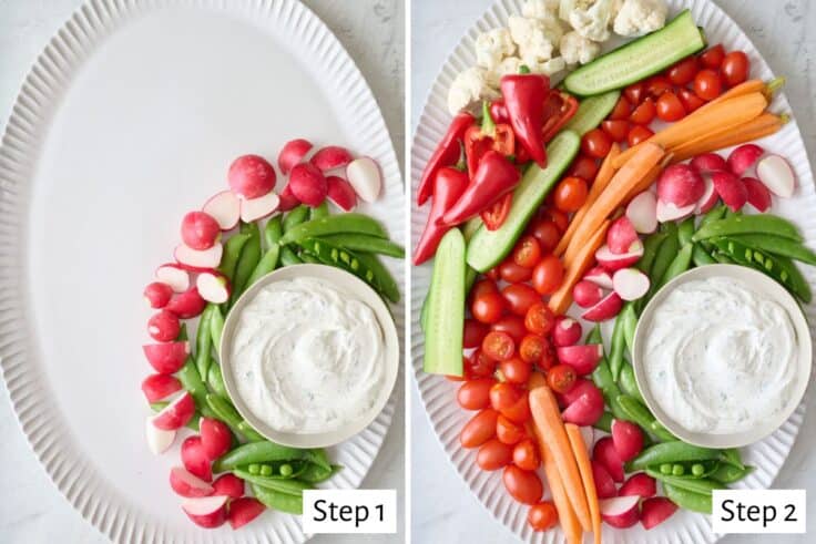 Basic Crudite Platter & Dip - Feel Good Foodie