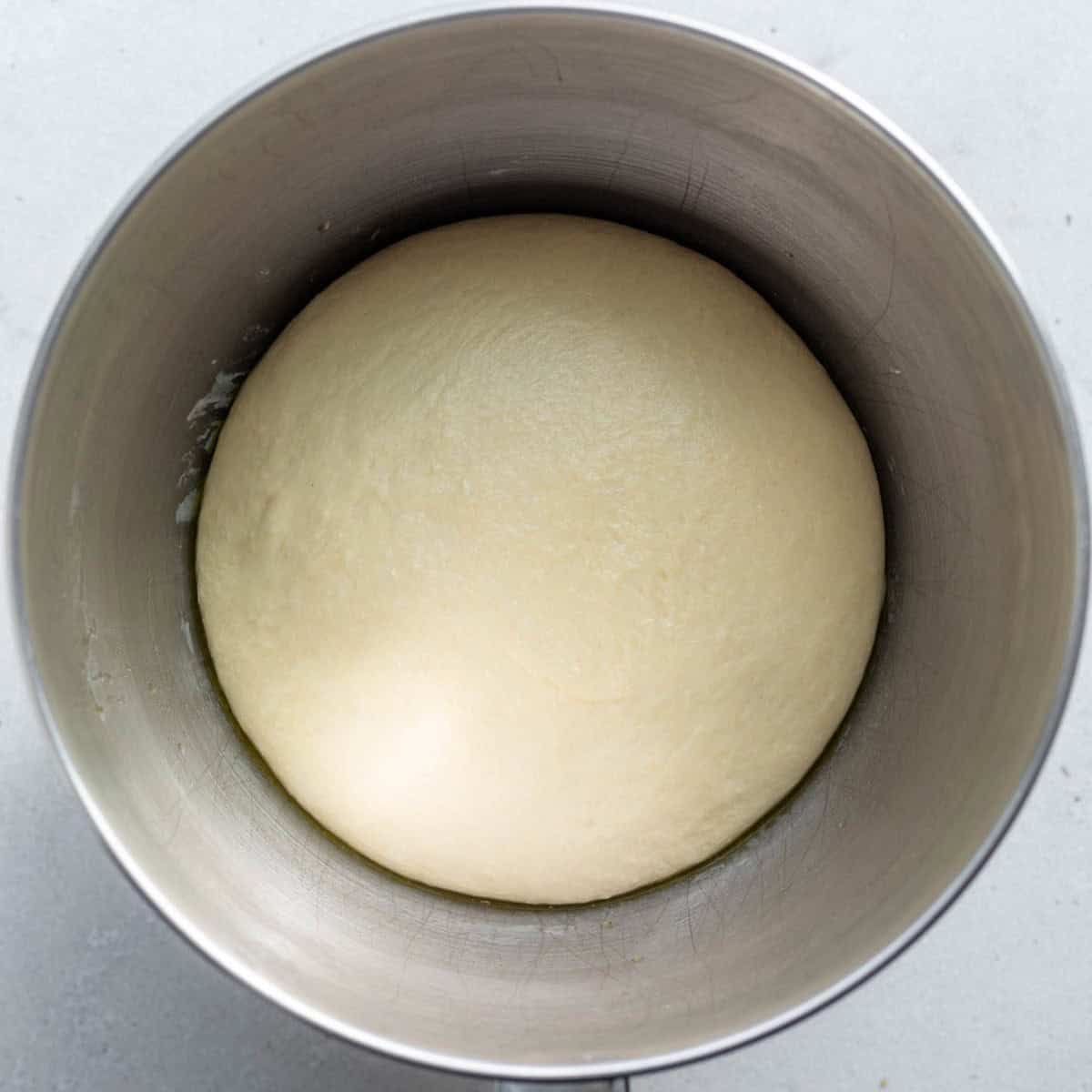 Dough after sitting out.