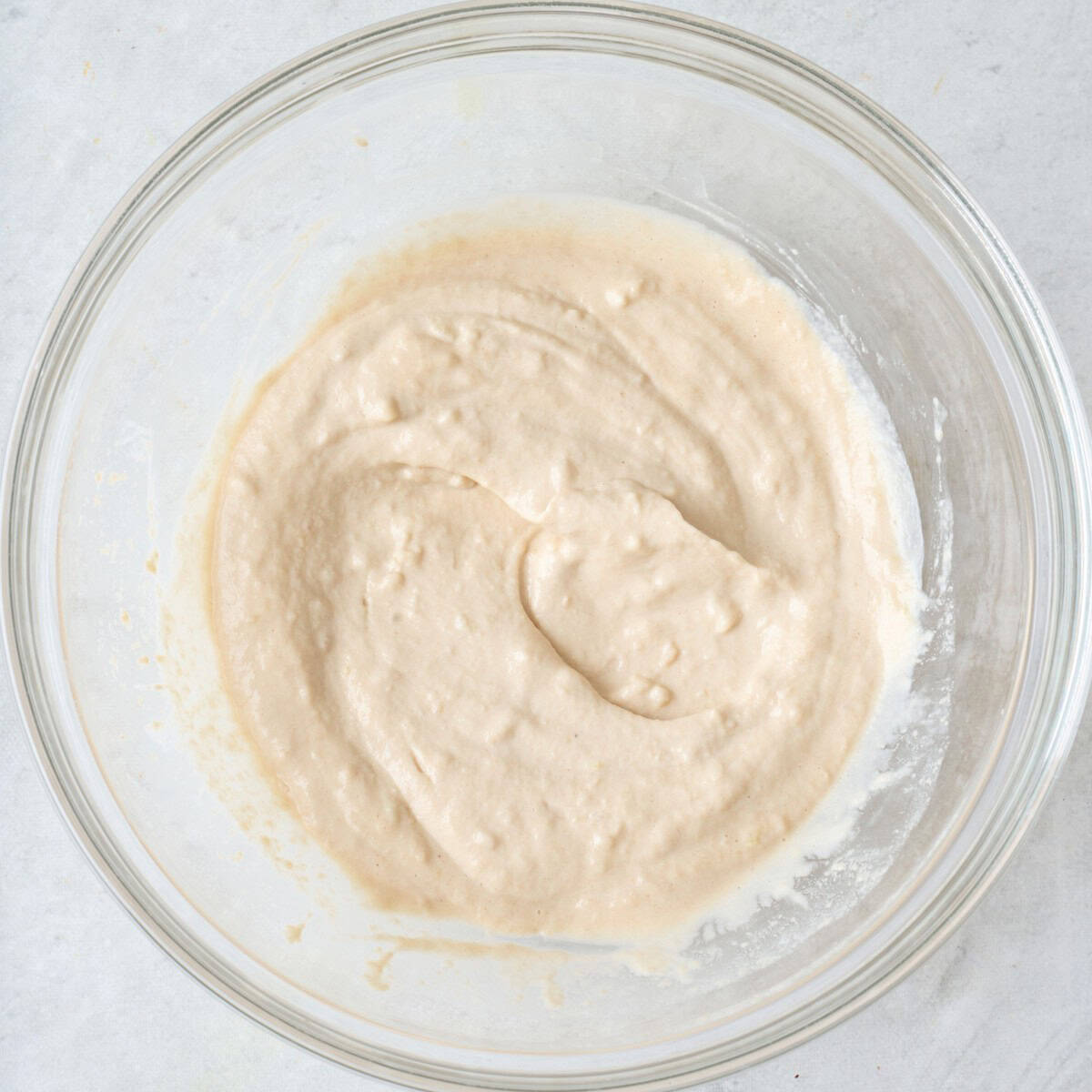 After combined with water.