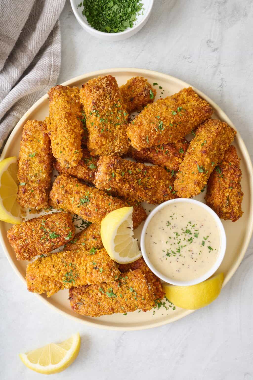 Crispy Salmon Fish Sticks - Feel Good Foodie