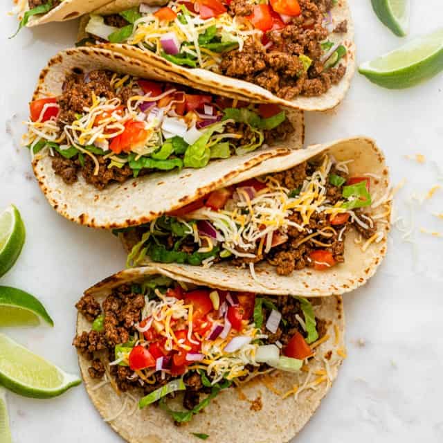 Ground beef tacos thumbnail.
