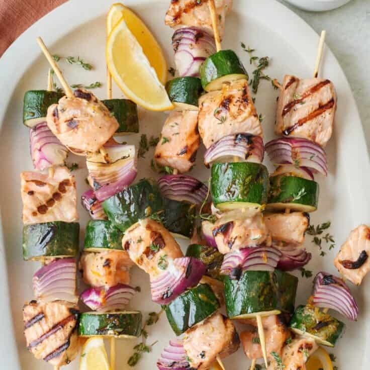 Salmon Kabobs - Feel Good Foodie