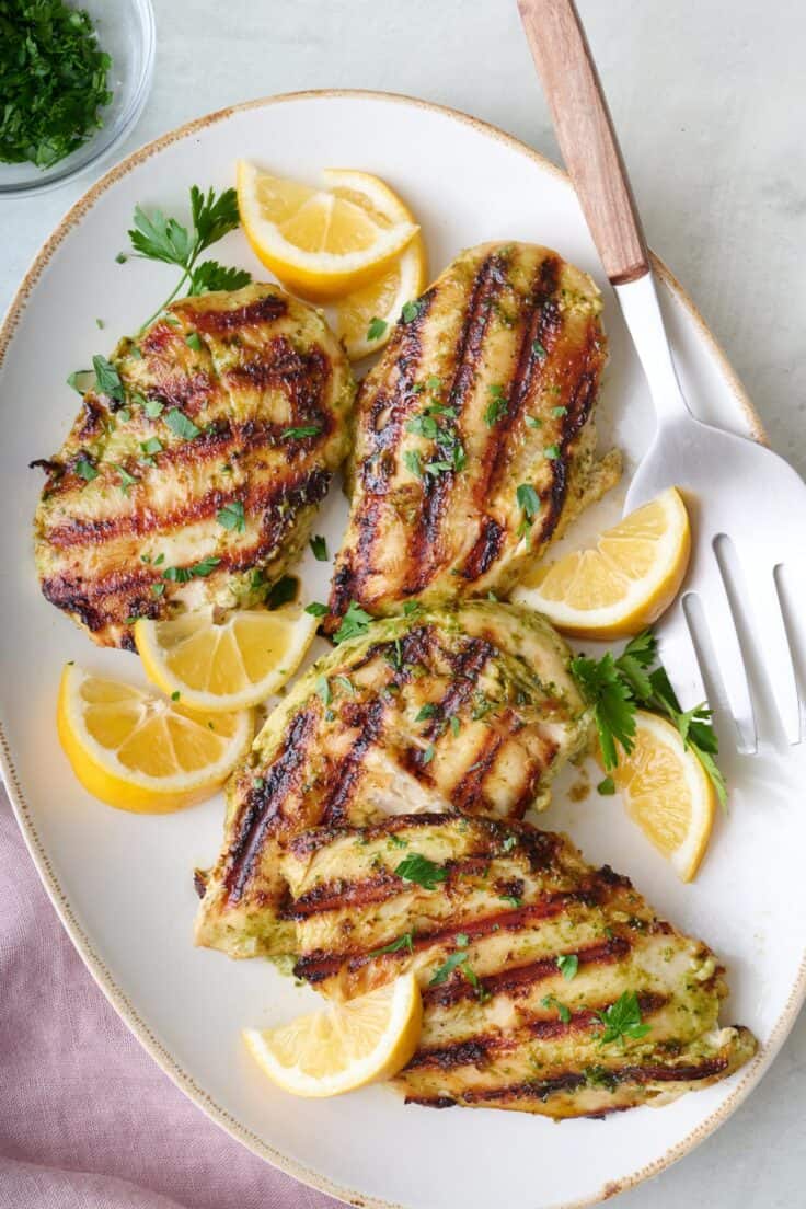 Pesto Grilled Chicken - Feel Good Foodie