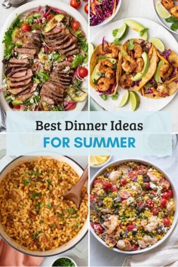 Summer dinner ideas round up featured image.