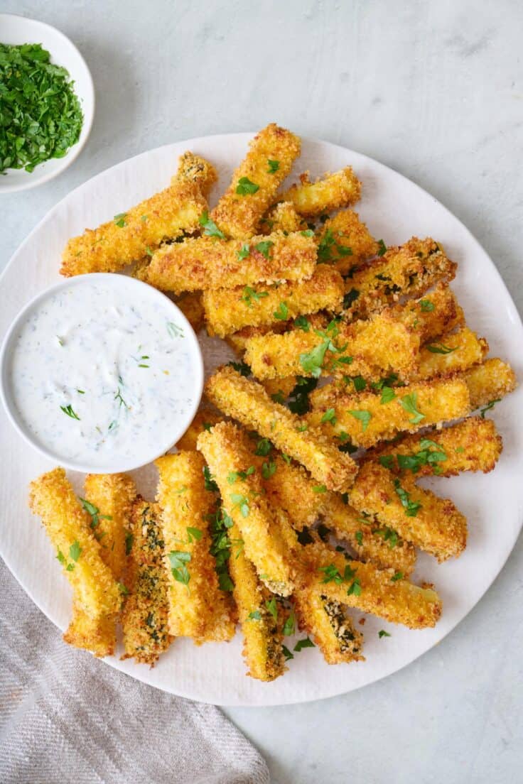 Baked Zucchini Fries - Feel Good Foodie