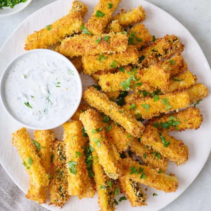 Baked Zucchini Fries - Feel Good Foodie