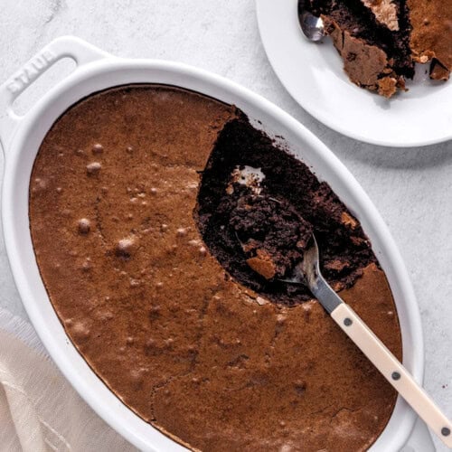Easy brownie pudding recipe.