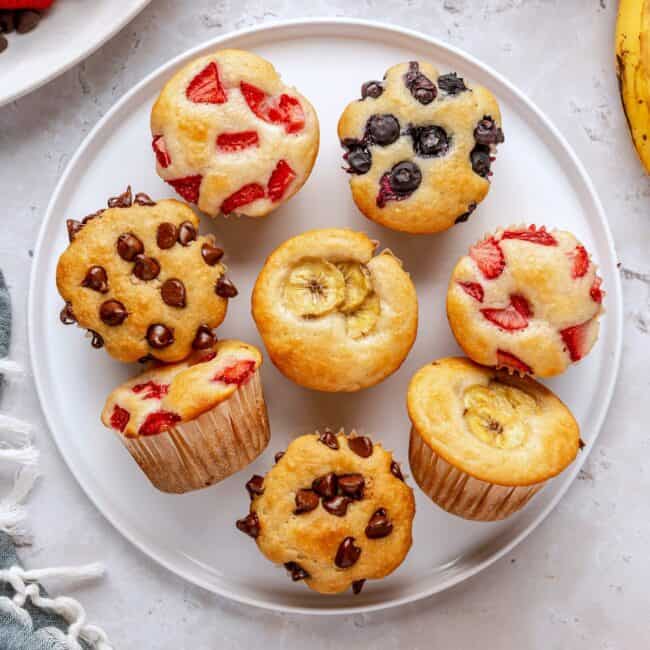 Pancake muffins recipe.