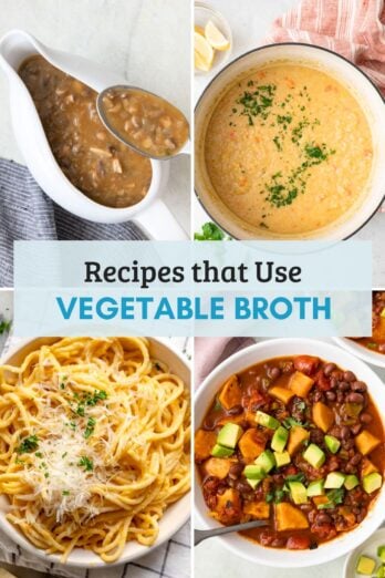 Round up featured image for recipes that use vegetable broth.