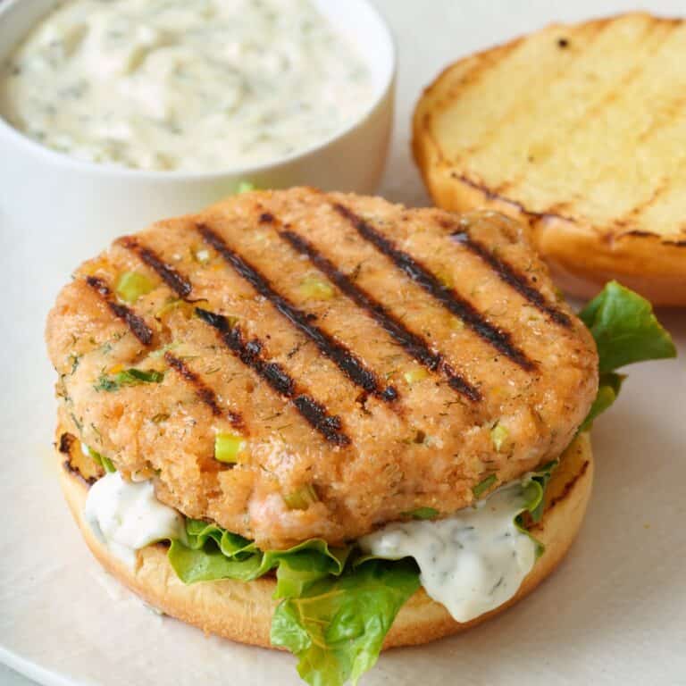 Salmon Burger Recipe uses Fresh, Frozen, or Canned Salmon