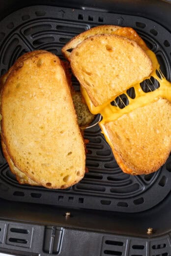 Air fryer grilled cheese recipe.