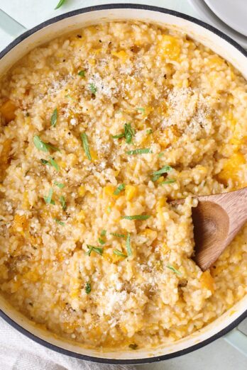 Butternut squash risotto recipe.