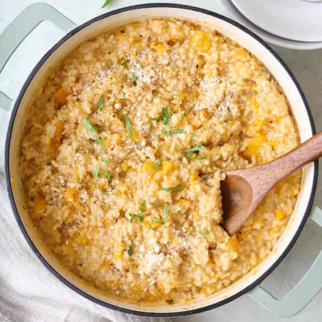 Butternut squash risotto recipe.