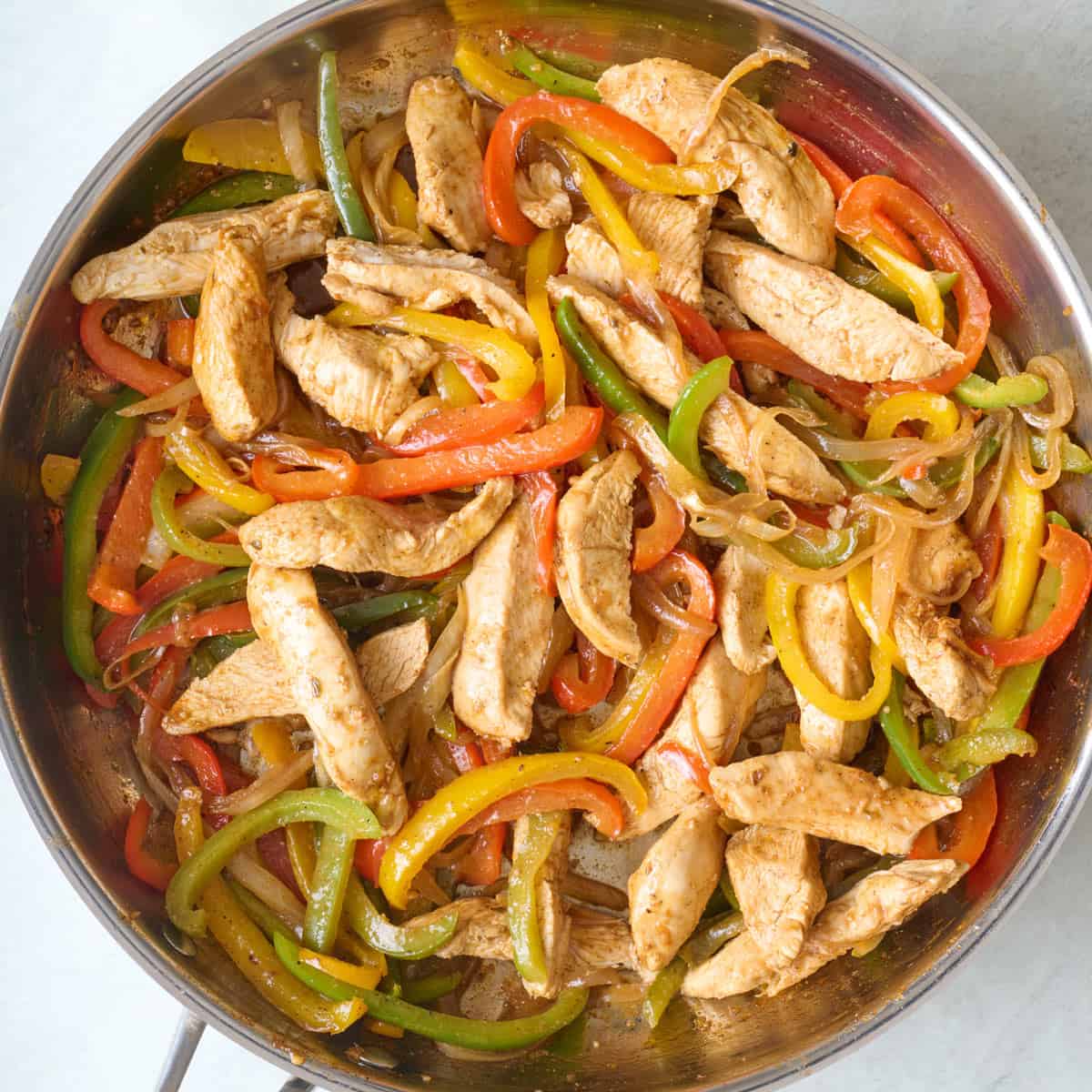 Skillet chicken fajitas recipe.