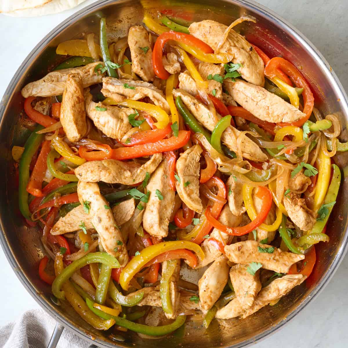 Chicken fajitas recipe.