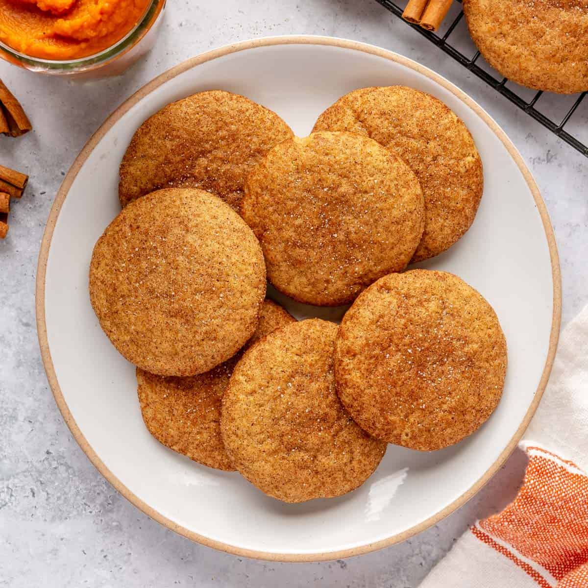 Pumpkin snickerdoodle cookie recipe.