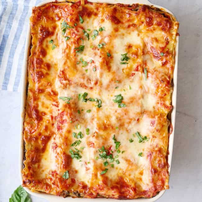 Vegetable lasagna recipe.