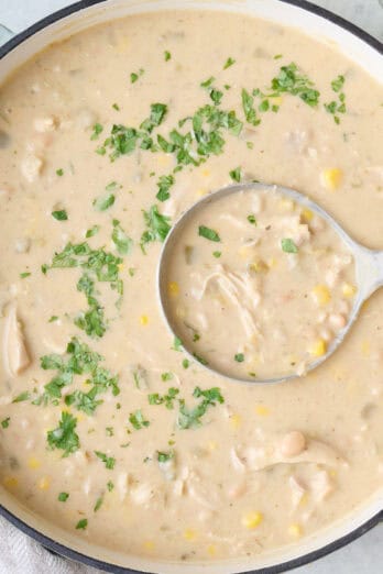 White chicken chili recipe.