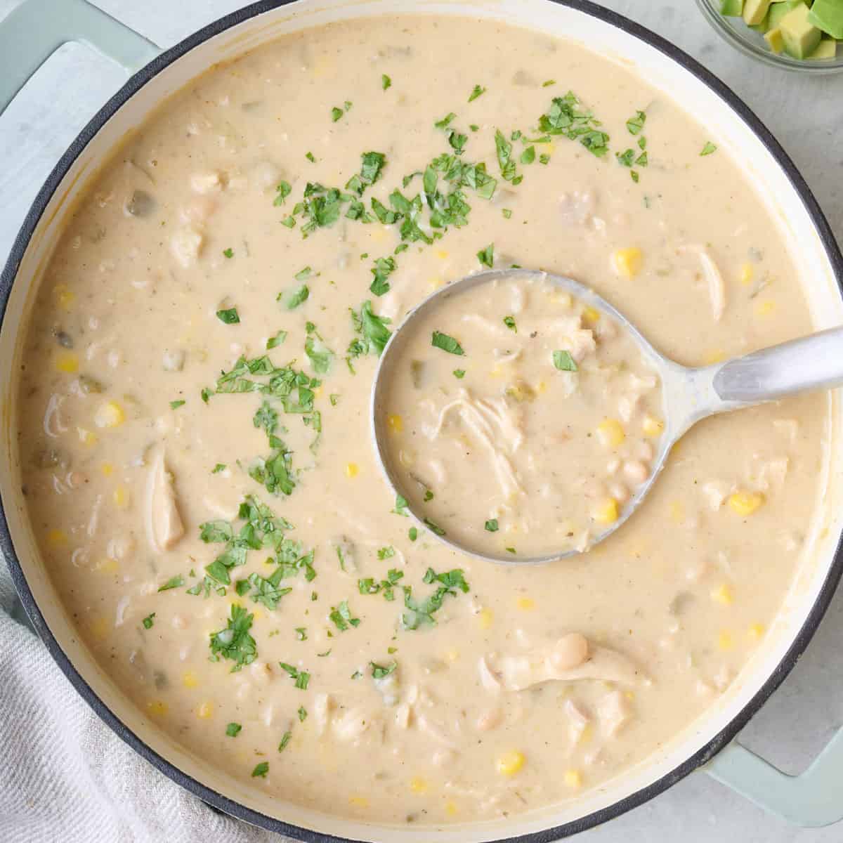 White chicken chili recipe.