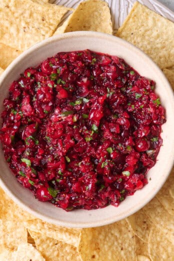 Cranberry salsa recipe.